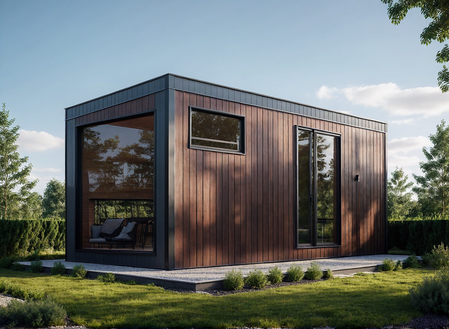 Модульный дом 6х2,5м с утеплением 150мм