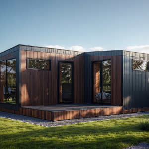 Модульный дом 6х2,5м + 2,5х2,5м с утеплением 150мм